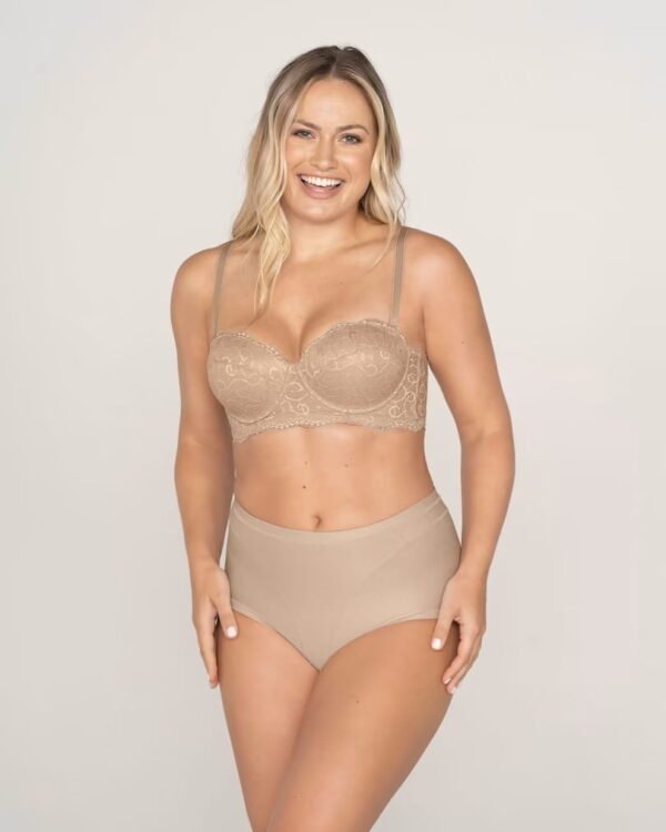 High-Waisted Stretch Cotton Shaper Panty