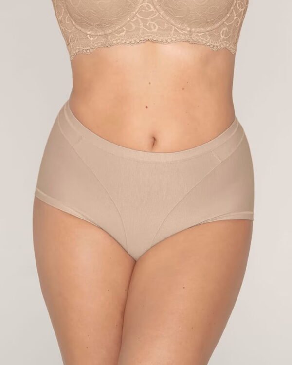 High-Waisted Stretch Cotton Shaper Panty - Image 3