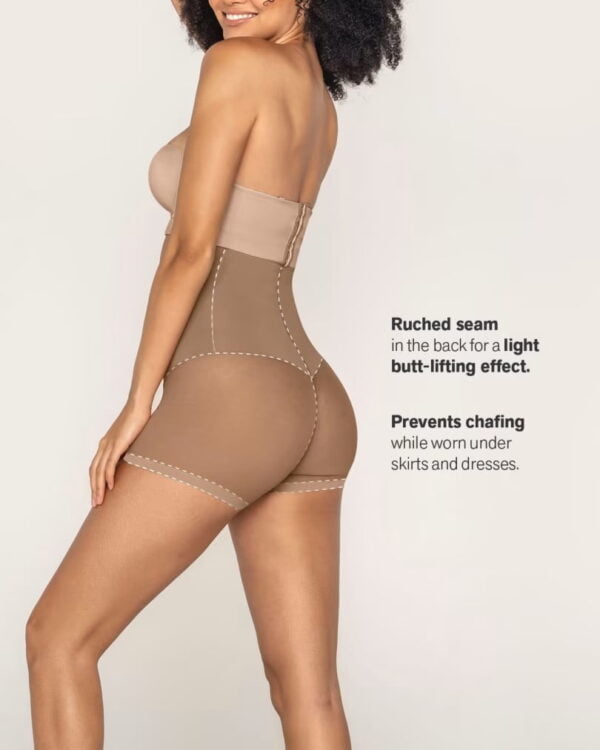 Firm Compression High-Waisted Sheer Short Shaper - Image 2