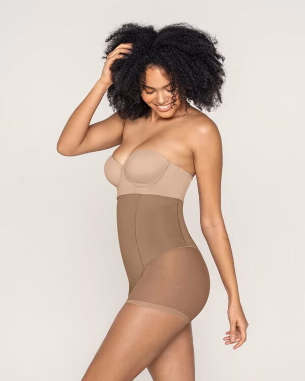 Firm Compression High-Waisted Sheer Short Shaper - Image 5