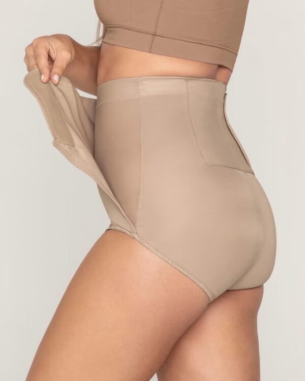 High-Waisted Firm Compression Postpartum Panty with Belly Wrap