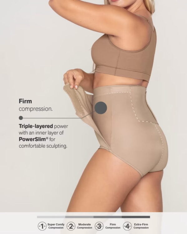 High-Waisted Firm Compression Postpartum Panty with Belly Wrap - Image 4